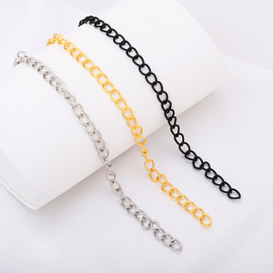Pulseras de Cadena de Moda, Aleación Unisex, Chapadas en Oro, Plata, Negro, Estilo Moderno 2025 - Product Image 1