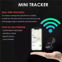 GF-07 Mini Rastreador GPS LBS 2G Magnético, Impermeable y Portátil para Autos, Motos, Bicicletas y Seguimiento de Activos Personales, Antipérdida
