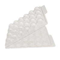 Emballage en blister en plastique transparent pour chocolat PET à 24 cavités pour truffes