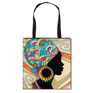 Bolso de mano con estampado para mujer, bolsa de hombro con bonito estampado Afro y africano, a la moda - Product Image 2