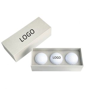 ลูกกอล์ฟยางสังเคราะห์คุณภาพสูงสีขาว พร้อมกล่องของขวัญแบบกำหนดเองได้ - Product Image 1