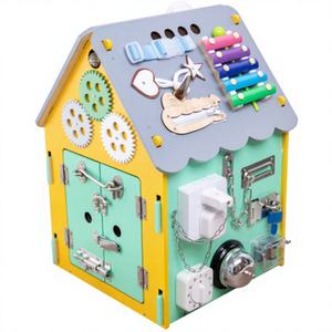Rompecabezas de Madera para Niños, Juguete Educativo para el Desarrollo de Habilidades Manuales, Casa de Actividades para Niños de 2 a 4 Años, Juguetes de Aprendizaje Ecológicos y Coloridos - Product Image 6