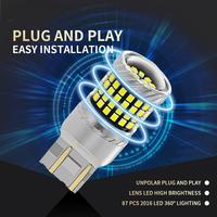 Super Bright 1156/1157 P21W LED Signal Ampoule 7440/7443 Canbus Aucune Erreur 87SMD Auto Feu Arrière Nouveau Feu De Frein pour Clignotant