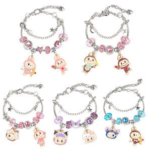 Nuevo Producto: Pulsera de Caracol con Dijes de Aleación y Cuentas de Cristal - Regalo de Moda para Uso Diario de Mujeres y Niñas - Product Image 5