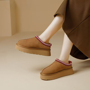 รองเท้าบูทหิมะแฟชั่นคุณภาพสูงสำหรับทุกเพศ ปี 2025 รองเท้าบูทหิมะผู้ชาย ขนสัตว์เกรด A คุณภาพเยี่ยม อุ่นพิเศษ ระดับท็อป - Product Image 2