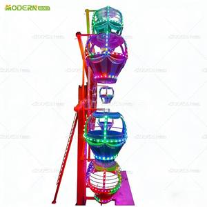 Grande Roue Miniature en Acier <span class=keywords><strong>de</strong></span> 15 m pour l'Extérieur et l'Intérieur, avec Éclairage LED, Idéale pour les Fêtes Foraines, les Carnavals et les Parcs d'Attractions - Product Image 4