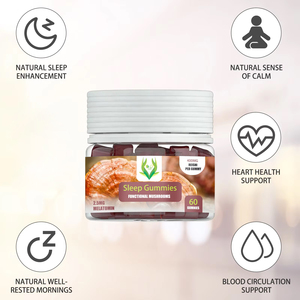 Gomitas para Dormir con Fórmula Personalizada OEM, Mezcla para Dormir con Reishi, Apoyo para el Sueño, Alivio del Estrés, Relajación, Gomitas para Dormir de Marca Privada - Product Image 5