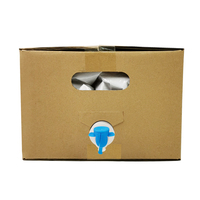 Sac BIB aseptique recyclable de 5 L avec valve pour vin, jus et lait, thermoscellable, imprimé en héliogravure, en plastique NY/PE+PE
