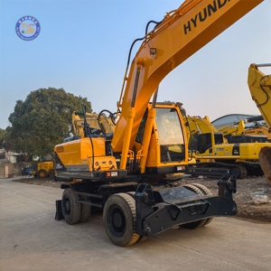 High Quality Hyundai Brand New Excavator Construction 210W-9 Original 21 Ton Hydraulic Excavator Mini <b>Small</b> <b>Wheel</b> Excavator - Product Image 1