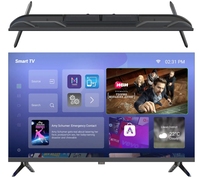 Téléviseur intelligent Android 4K LCD LED de 65 à 100 pouces, processeur quadricœur, 16 Go de stockage, 120 Hz, 16:09, prend en charge la résolution 1080p, économique, noir
