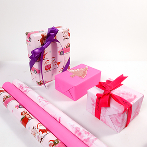 Stock personnalisé 80g de papier d'emballage coloré de haute qualité 43*300 cm Papier d'emballage cadeau pour emballage de Noël - Product Image 6