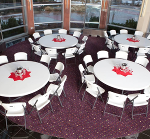 USA DELIVERY Commercial <b>Folding</b> Banquet <b>Tables</b> 48" 72" Modern Design Metal Frame 3-Year Warranty Wholesale <b>Tables</b> - Product Image 3
