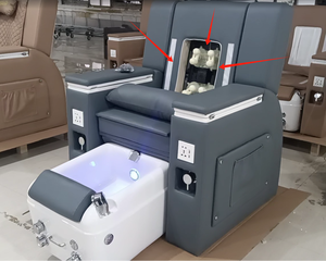 Sillón de Spa de Vidrio de Lujo Personalizado de China 2025 con Hidromasaje y Funciones Ajustables, <span class=keywords><strong>Silla</strong></span> Eléctrica de Masaje para <span class=keywords><strong>Pedicura</strong></span> para Salón de Uñas - Product Image 5