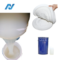Caoutchouc de silicone liquide à deux composants pour la fabrication de moules en plâtre RTV2 Matière première de silicone liquide à durcissement à l'étain