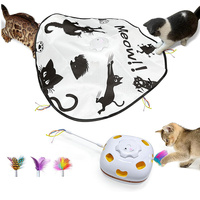 Jouets électriques pour chats, jouet automatique à plumes de papillon électrique pour chat, jouet interactif pour chat d'intérieur
