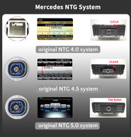 Navigation tactile écran 10,25 pouces, lecteur DVD voiture Linux, système multimédia auto pour Mercedes-Benz Classe GLK X204 NTG 4.0 4.5