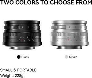 7artisans 35มม.F1.4 Mark II APS-Cคู่มือโฟกัสPrimeเลนส์ขนาดใหญ่รูรับแสงกับกล้องFuji <span class=keywords><strong>X</strong></span>-A1 <span class=keywords><strong>X</strong></span>-A10 <span class=keywords><strong>X</strong></span>-<span class=keywords><strong>A2</strong></span> <span class=keywords><strong>X</strong></span>-A3 A-at - Product Image 3