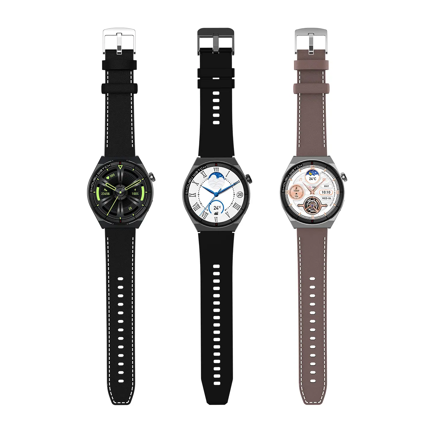 Smartwatch et 3 pro, venda quente, relógio inteligente, tela redonda de 1.32 polegadas, sem fio, com carregamento, monitor de batimentos cardíacos e pressão sanguínea, smartwatch