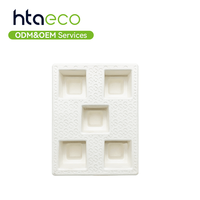 Plateau en papier moulé sur mesure, emballage en pulpe moulée écologique, inserts en pulpe moulée pour l'emballage intérieur des boîtes