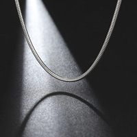 Mode ronde serpent chaîne bijoux à bricoler soi-même accessoires 45/50/55/60CM Couple chaîne collier