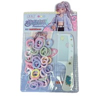 Ensemble d'accessoires pour cheveux en polyester à haute élasticité, non-dommageables, style dessin animé, pour enfants et bébés