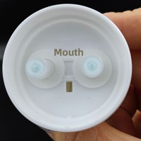 Bouteille Airless à Double Chambre de Notre Usine, Double Contrôle 0.3oz+0.3oz, Bouteille Cylindrique Sous Vide pour Crème Contour des Yeux et Crème Visage