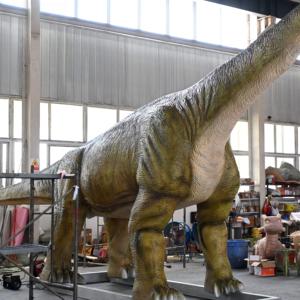 Brachiosaurus Animatronic Dinosaure Modèle Équipement de <span class=keywords><strong>parc</strong></span> à thème extérieur Installations électriques pour centre commercial Statue en métal - Product Image 5