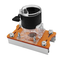 Machine de découpe et de fraisage 2-en-1 pour panneaux, support à rainurer, localisateur de perçage pour panneaux de base, outils de travail du bois avec échelle