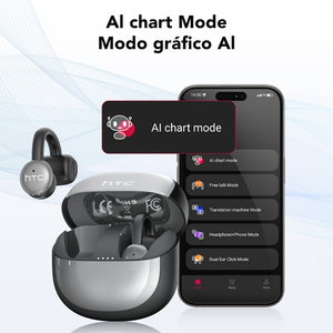 سماعة HTC NE15 AI المفتوحة اللاسلكية بتقنية البلوتوث 5.4، مشبك أذن مع خاصية إلغاء الضوضاء البيئية ENC، جودة صوت HiFi، صوت Bass قوي، سماعات TWS - Product Image 3