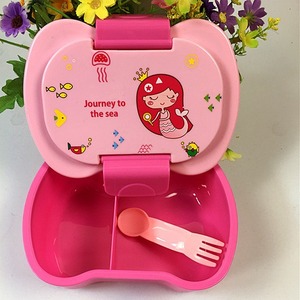 Boîte <span class=keywords><strong>à</strong></span> lunch isolée bouteilles d'eau divisées récipient alimentaire en plastique pour micro-ondes snack sandwich - Product Image 2