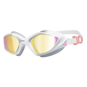 Lunettes de natation plates de grande taille personnalisées, de haute qualité, blanches, anti-buée, étanches, avec protection UV pour enfants, plongée - Product Image 2
