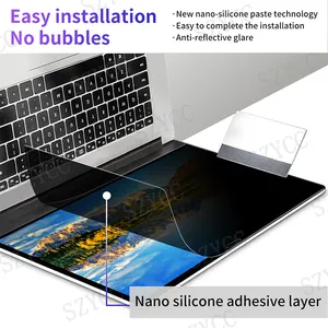 15.4 Inch Privacy Screen Protector For MacBook Air 15.4 Inch Laptop Privacy Screen Shield Removable Anti-Spy Bubble Free