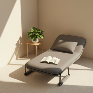 Chaise longue-<span class=keywords><strong>lit</strong></span> simple extensible et pliable pour la sieste, canapé-<span class=keywords><strong>lit</strong></span> <span class=keywords><strong>double</strong></span> usage pour le bureau, <span class=keywords><strong>lit</strong></span> d'allaitement, usage domestique et hôtelier - Product Image 6