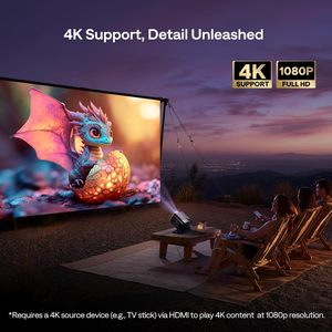 <span class=keywords><strong>Mini</strong></span> Proyector Inteligente BOOM de 500 Lúmenes ANSI con <span class=keywords><strong>Google</strong></span> TV, Compatible con 4K, Altavoces de 20 W, Audio Dolby, Enfoque en Tiempo Real y Corrección Trapezoidal - Product Image 3