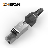 Abgeschirmtes Netzwerkkabel RJ45-Stecker Cat6a Cat7 8P8C Werkzeugloser Ethernet-Stecker Modulare Steckverbindung ohne Werkzeug