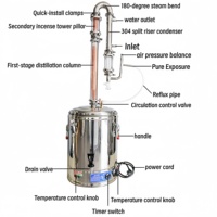 Équipement de distillation de laboratoire, kit d'appareils de distillation, ensemble complet de verrerie, gratuit pour une utilisation sûre en laboratoire
