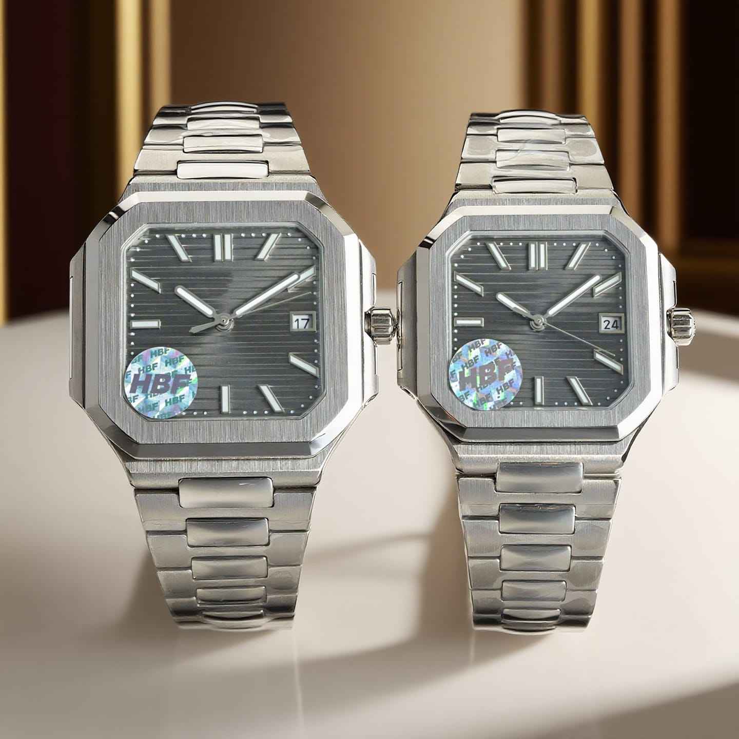 Steel Case Grey Dial