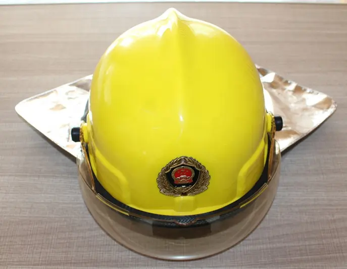 EN443 Helm Pemadam Kebakaran, Helm Keselamatan Pemadam Api Amerika Resgate dengan Senter