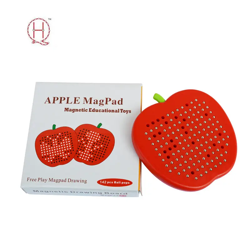 ABS 애플 컬러 아이 자기 드로잉 보드 magpad 교육 장난감 프로모션 선물