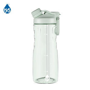 Water Bottle Water Bottle Custom Logo Reusable Sanitizer Travel Water Beverage Tea Shaker Dropper Round Plastic Measuring Bottle Mug With Lid