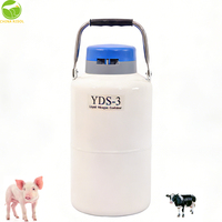 Thermos à azote liquide Cryocan, réservoir cryogénique pour semence, pour l'insémination artificielle en ferme