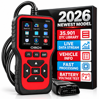 Lecteur de codes OBD2 V516 pour diagnostic automobile, lecteur de codes OBDII, effacement des DTC, données en temps réel, test de prêts I/M, test de tension de la batterie