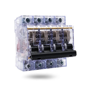 DZ47-63-T-C63 1/2/3/4 Pólo 63A Transparente Shell MCB Vazamento De Trilho Din Proteger Interruptor De Ar Interruptor Em Miniatura Elétrica Disjuntor - Product Image 6