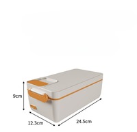 Kotak makan siang Rumah Tangga lintas batas, kotak makan siang insulasi panas listrik kapasitas besar 304 Stainless steel liner
