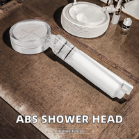 Douche à main moderne finition chromée en plastique ABS, garantie 3 ans, installation facile pour accessoire de robinetterie de salle de bain