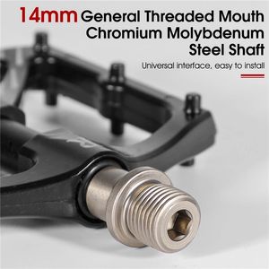 Pédales de vélo WEST BIKING à roulements magnétiques, pédales de vélo à plateforme en alliage d'aluminium, grande surface, route, <span class=keywords><strong>VTT</strong></span>, pédales de vélo de montagne - Product Image 5