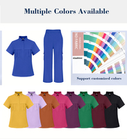 Nouveau style de blouses médicales personnalisées à col polo extensible pour infirmières, uniformes d'infirmière pour femmes, vêtements de travail d'hôpital en gros pour hommes, infirmiers et médecins
