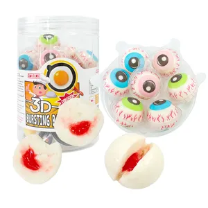 Wholesale China Sweet Eye Ball Shape Eyeball Soft Jelly Chewing Gummy Fruit Flavor Gummy Candy Sour And Sweet Soft Candy