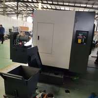 Mesin Bubut CNC Horizontal Otomatis Penuh TC4540 Langsung dari Pabrik, Tipe Slant Bed 12-Stasiun Hidrolik Tugas Berat