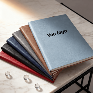 Cuadernos A5 con logotipo personalizado al por mayor, 100 páginas de papel grueso, línea Horizontal, libros de ejercicios, papelería escolar a granel para estudiantes - Product Image 1
